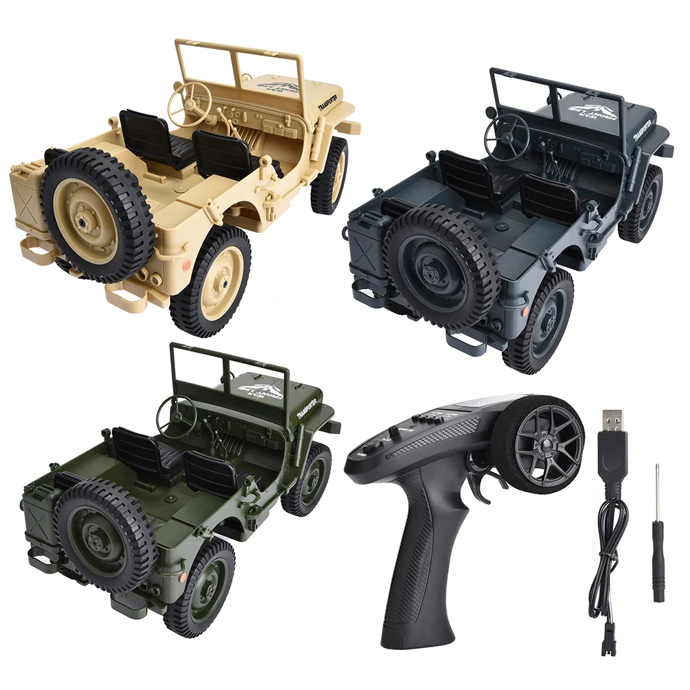 JJRC Машинки на радиоуправлении Q65 2 4 ГГц RC внедорожный 4WD военный грузовик 1/10