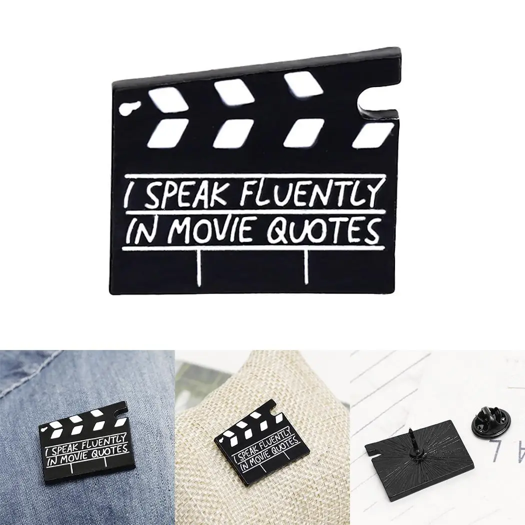 Clapperboard булавки пленка Хлопушка сцена фильма доска броши значки подарок для кино