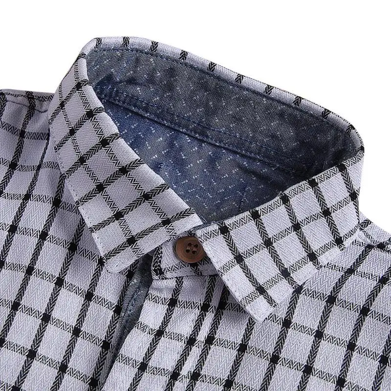 Повседневная клетчатая рубашка для маленьких мальчиков хлопковые приталенные