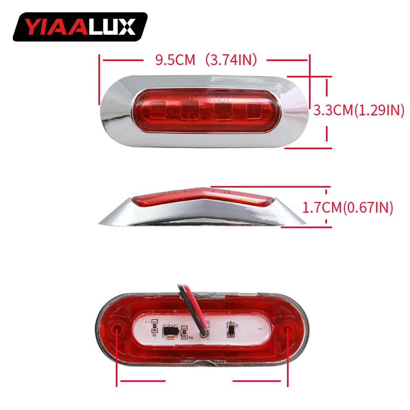 1x 10 30v E4 светодиодные боковые габаритные фонари габаритная лампа Предупреждение
