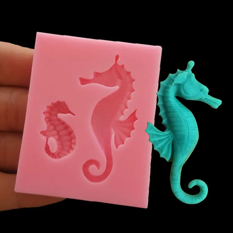 1 шт. Sugarcraft Seahorse силиконовые формы для украшения торта инструменты шоколада