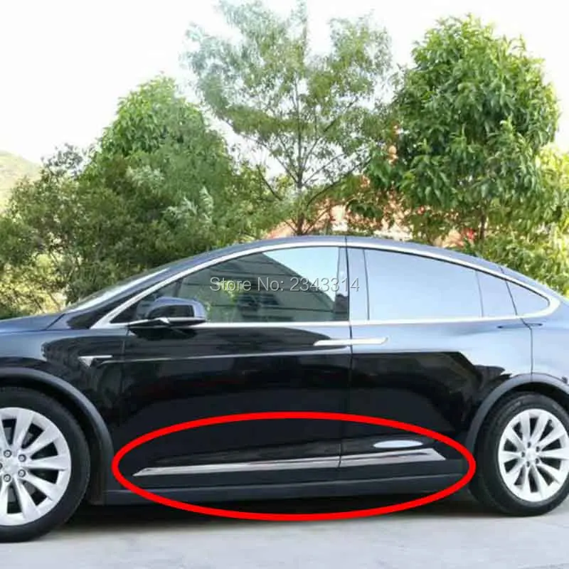Для 2017 2019 Tesla модель X Бортовая дверь abs корпус литья отделка Защитная полоска