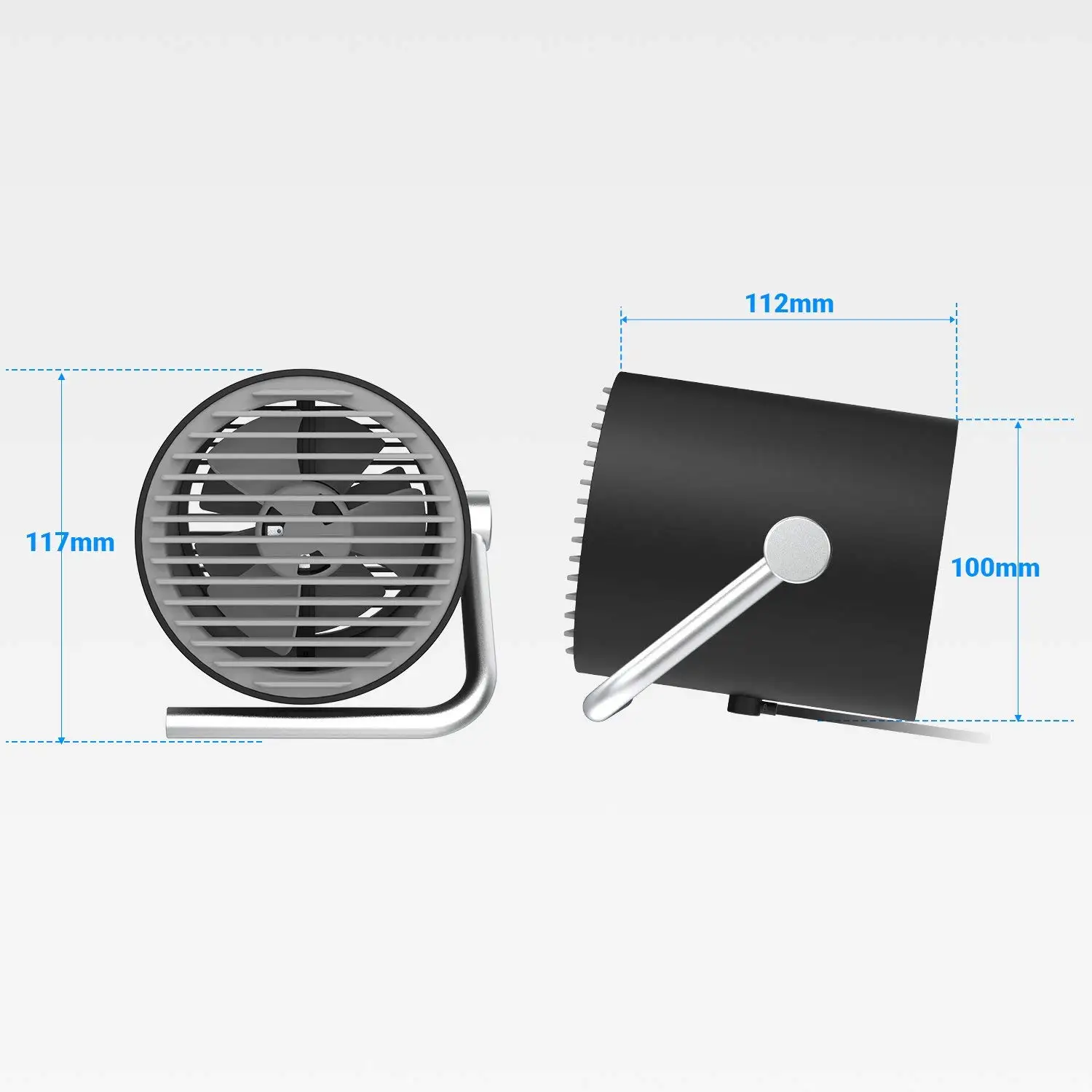 Маленький Персональный usb вентилятор портативный настольный мини с двумя