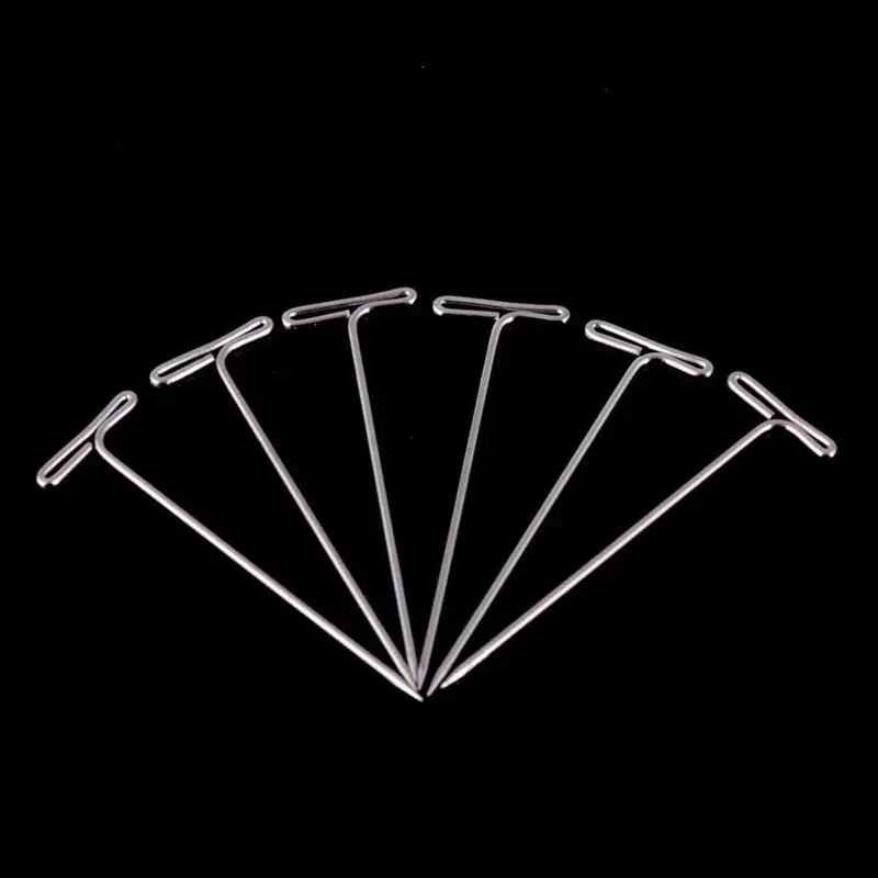 100 шт./корт Т-образные зажимы для волос наращивание фиксация на манекена холст