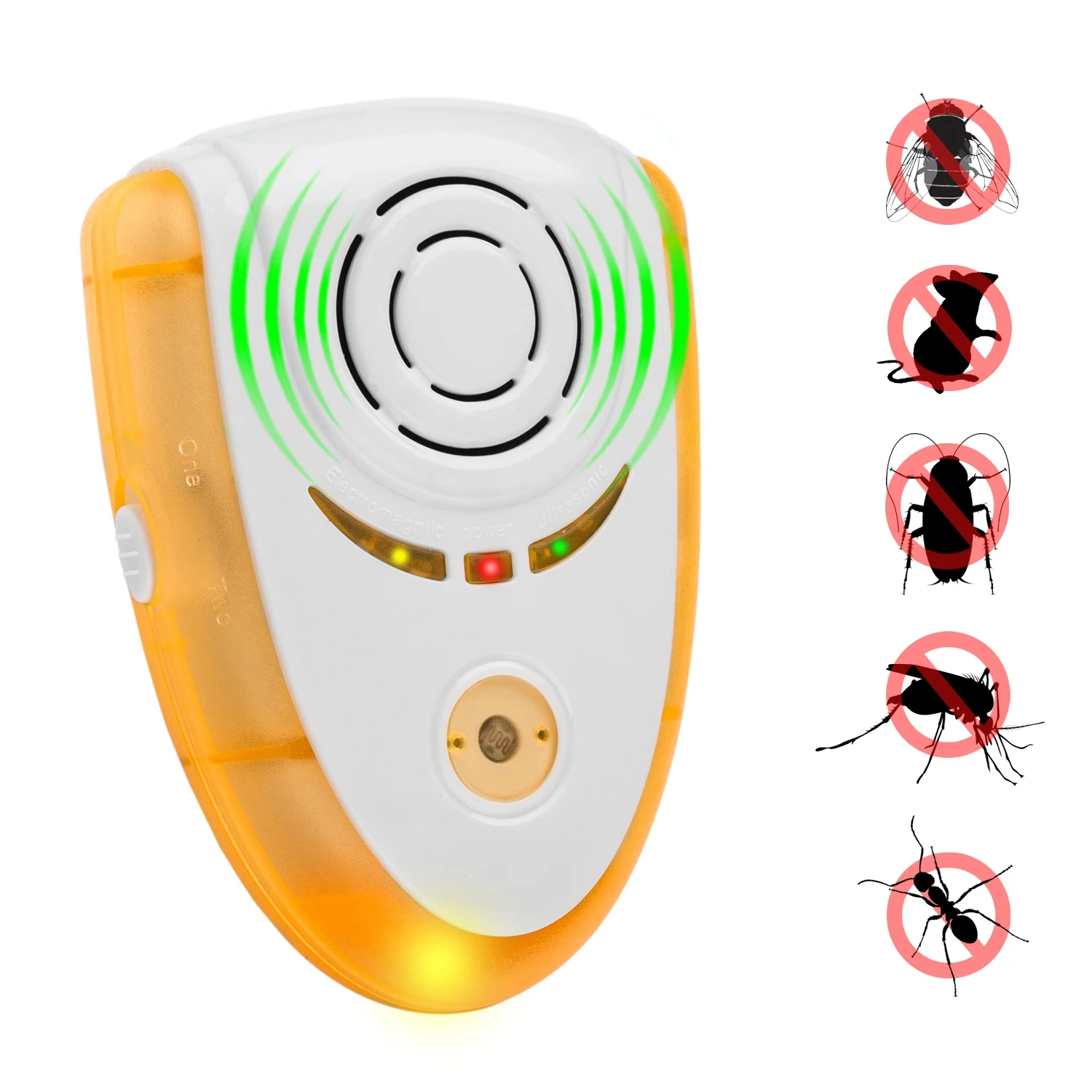 Promotion! Ultrasonic Pest Exterminator Controlling ABS Electronic Plug Effective on Insect Wart / Mouse Fly Ant Spider US | Дом и сад