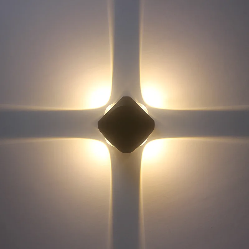 Уличная настенная лампа водонепроницаемый влагостойкий квадратный светильник