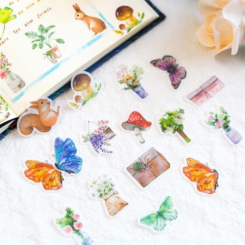 40 шт. милые Мультяшные фантазии красочные серии наклеек детские канцтовары для