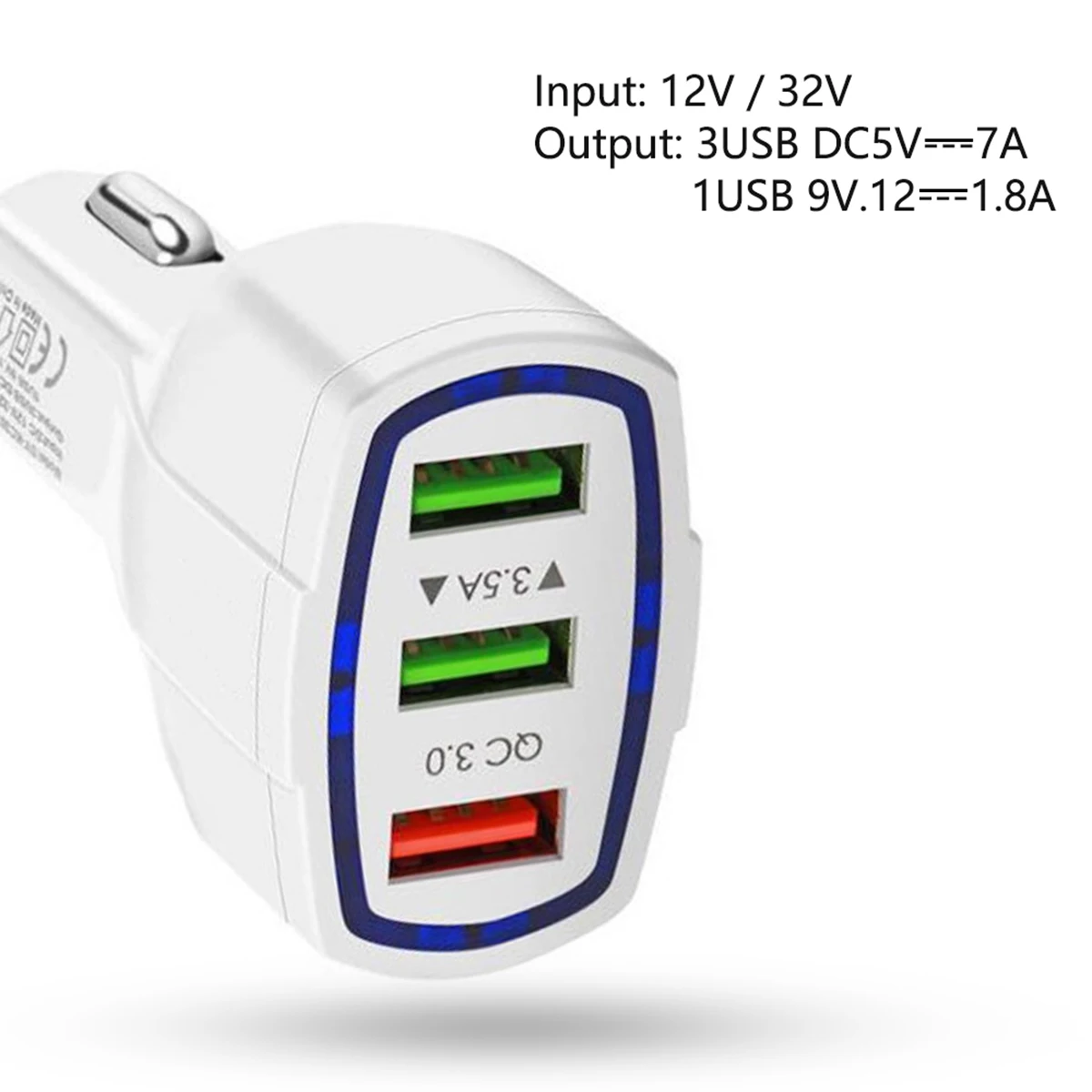 Автомобильное зарядное устройство SOONHUA с двумя USB портами 5 в 3 а QC3.0|Зарядные