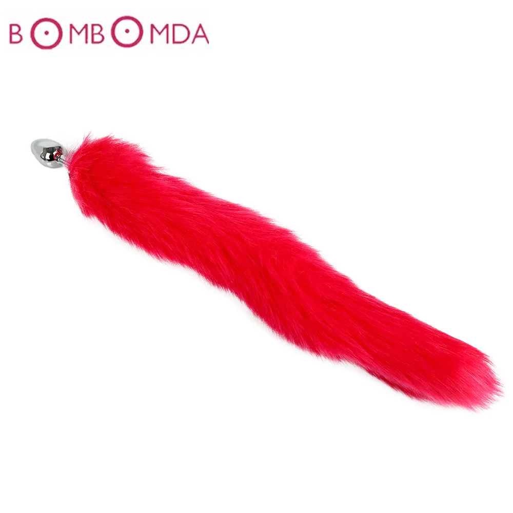 Fox Tail Anal Plug Sex Toys for Adults Woman Stainless Steel Butt Anus Prostate Massager Buttplug Role Play Erotic Products | Красота и