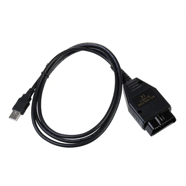 VagCOM USB интерфейс 409 1 KKL OBD2 кабель для VW AUDI черный тестирования портативный