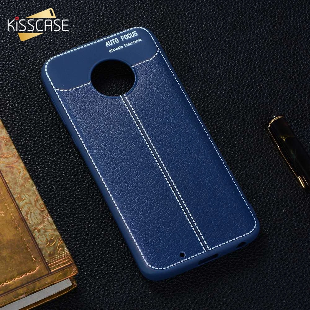 KISSCASE Модный чехол с рисунком для Motorola Moto G6 Play Plus G5S деловая кожа ультра тонкая