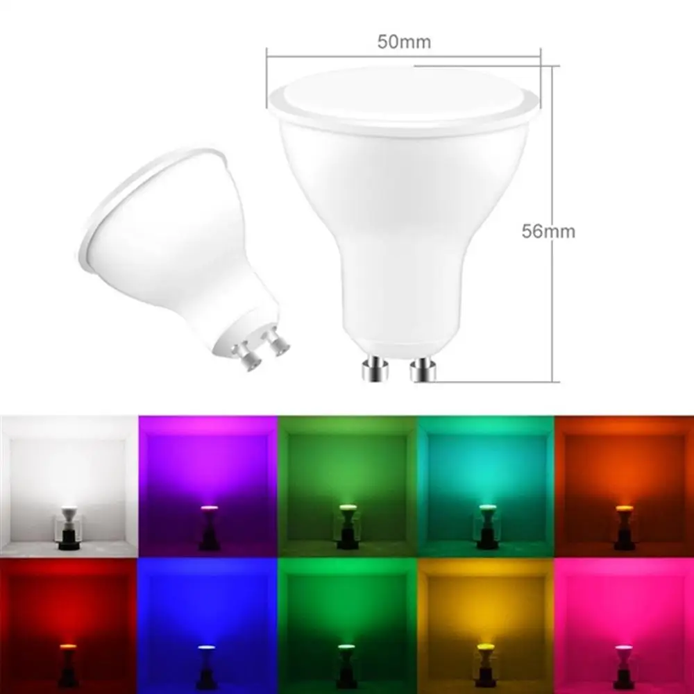 Затемнения RGB 220 В светодиодный светильник 110 в GU10 8 Вт лампада прожектор GU 10 Bombillas с