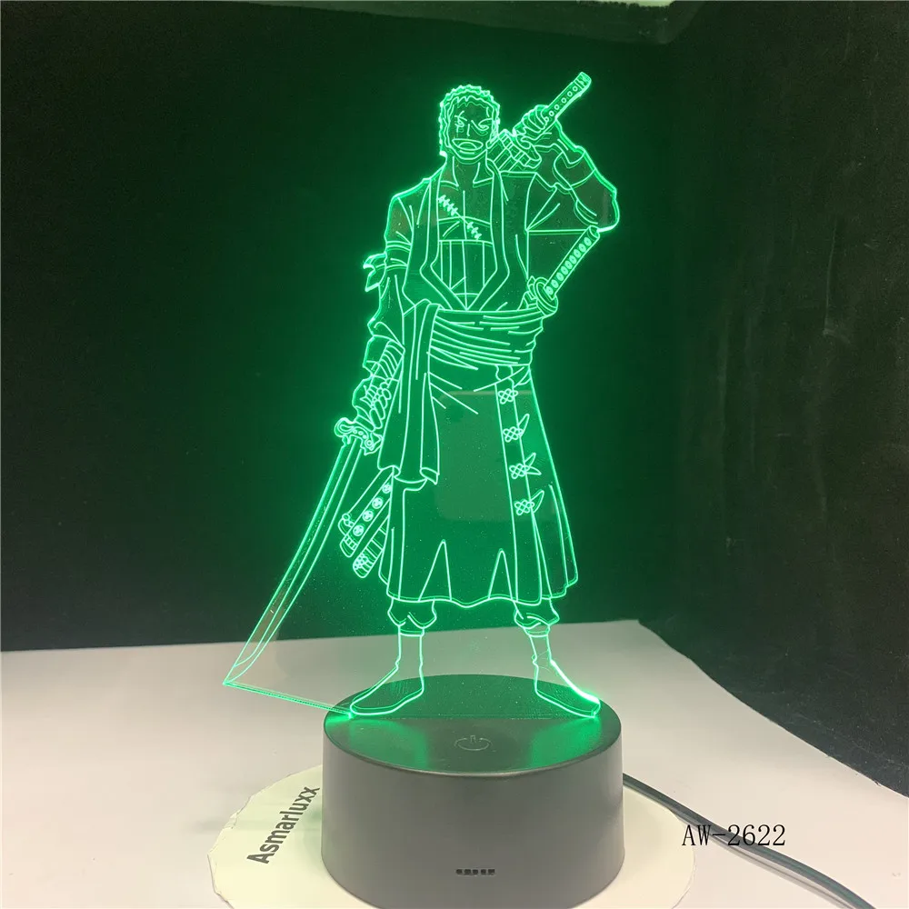 3D светодиодный креативный USB декоративный светильник аниме цельная форма