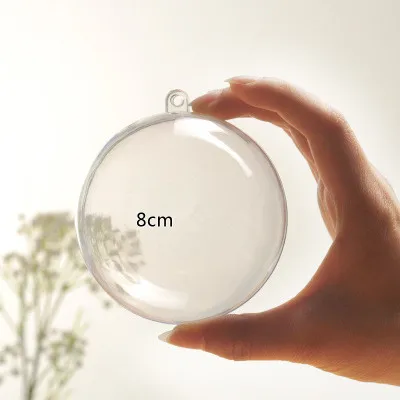 50 шт. 8 см акриловые шарики прозрачные пластиковые для сохранения цветов