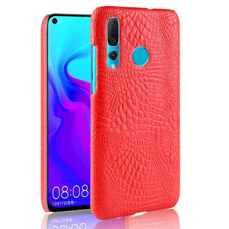 

Huawei Nova 4 Case Crocodile Grain High Quality PC Back Cover Hard Case for Huawei Nova 4 Nova4 Phone Shell Cover Protector