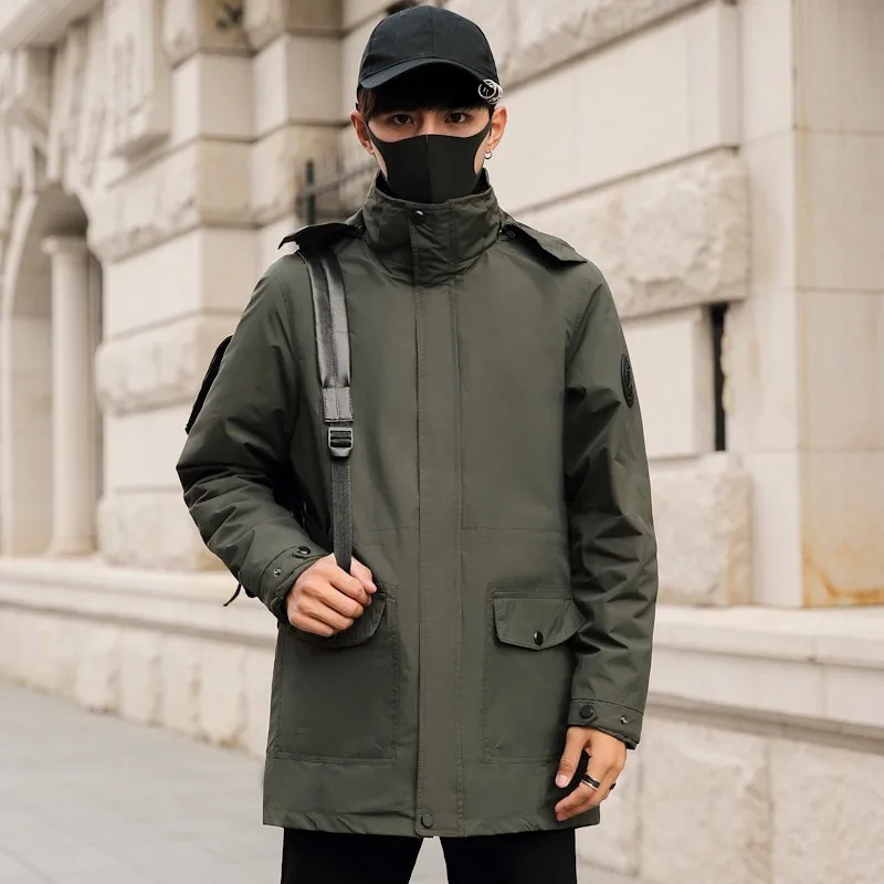Новый Плюс Размер 8XL 7XL 6XL 5XL 4XL зимняя хлопковая стеганая Длинная Куртка мужская