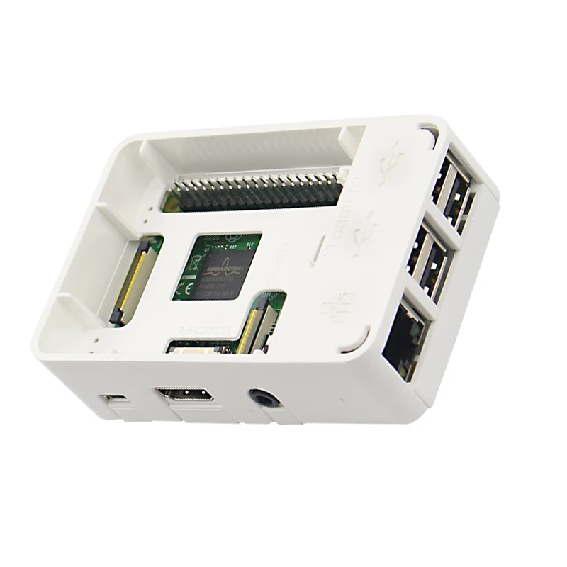 Для Raspberry Pi3 Model B + чехол из АБС пластика Корпус Корпуса с алюминиевым радиатором