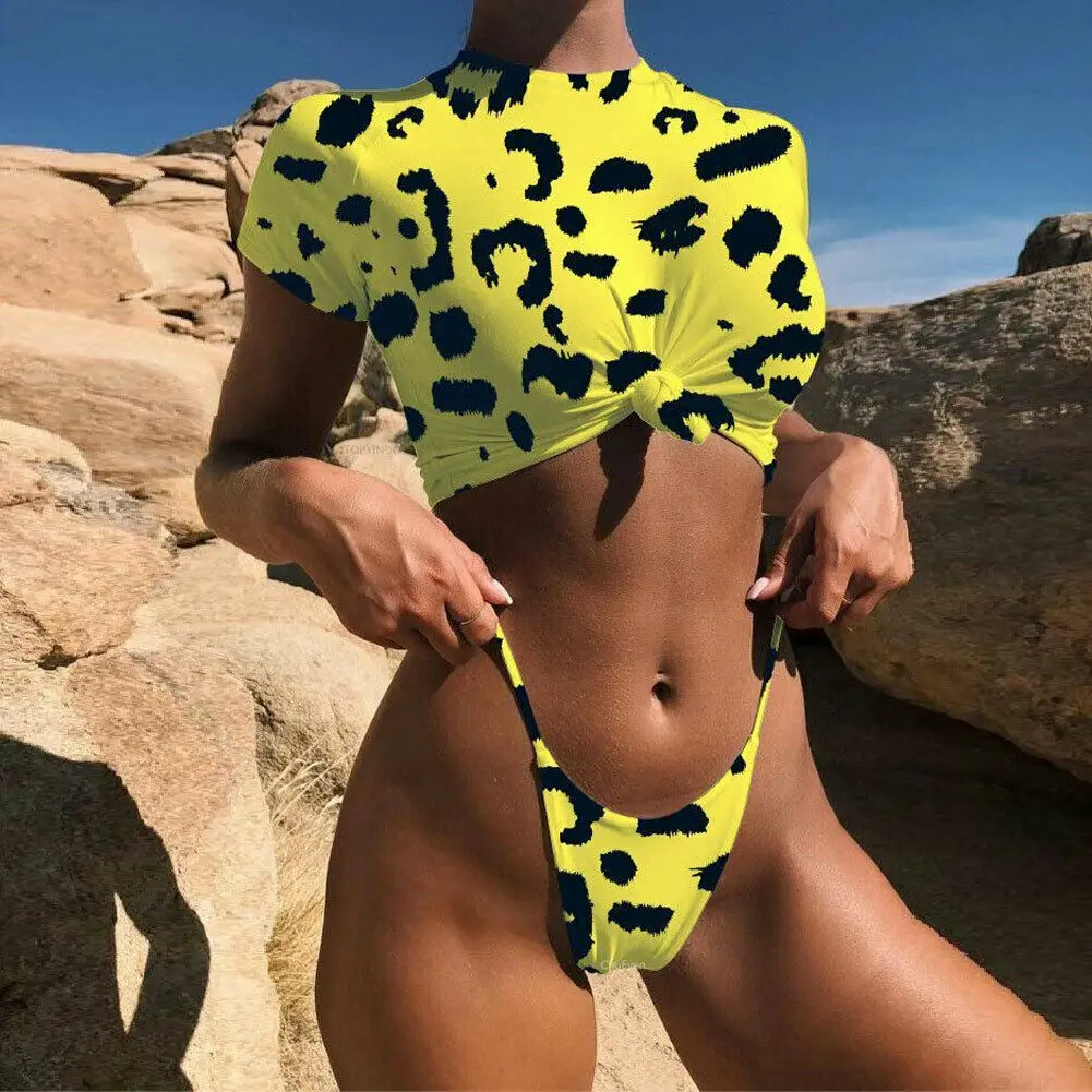 Новинка 2019 стильный модный популярный женский Монокини комплект бикини с