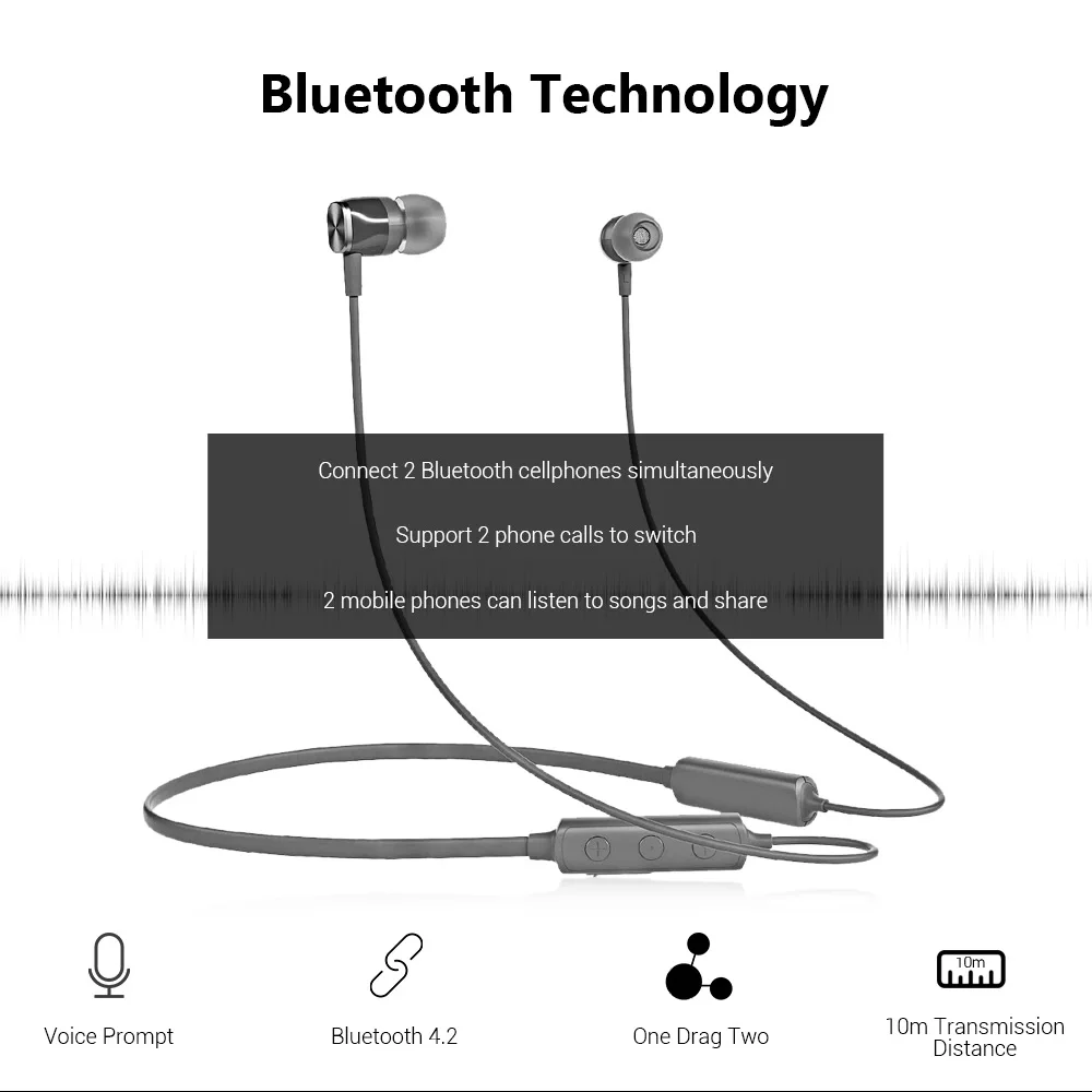 Meizu EP52 Anti Aging Беспроводной Bluetooth 4 1 спортивные наушники стерео гарнитура