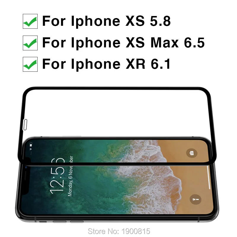 Стекло для Iphone Xs Max защита стекла Apple I Phone Xr X R S Закаленное стекло Защитная пленка