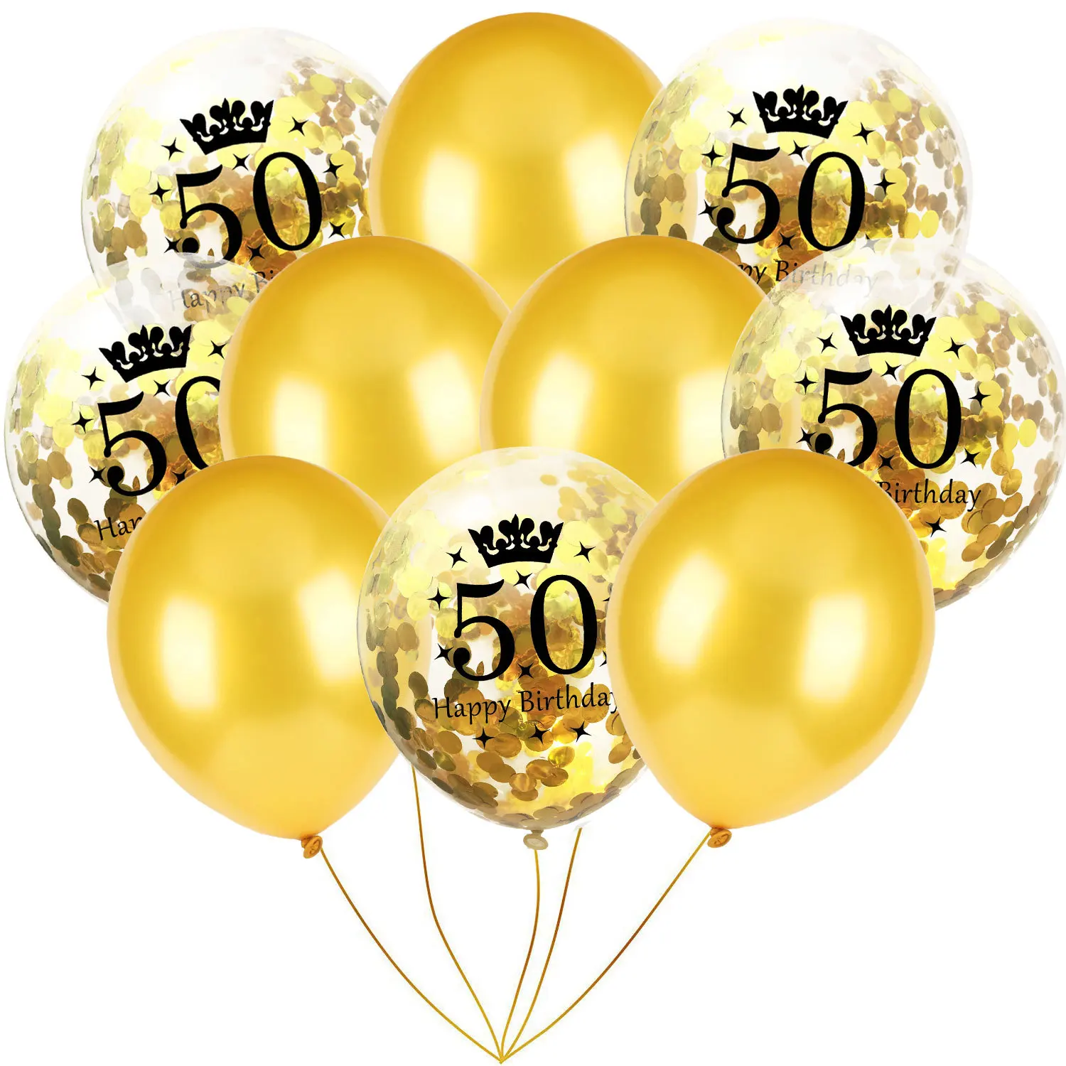 ZLJQ Happy 50th День рождения партия 32 дюймов номер 50 фольги воздушный шар золотой