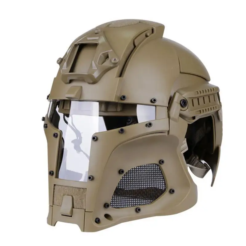 Средневековый Iron Warrior Шлем тактический Открытый Ретро-шлем однотонные Цвет издание