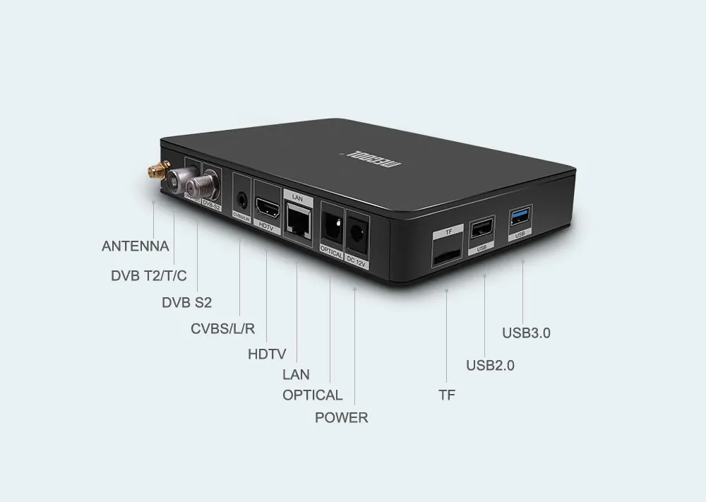 ACEMAX MECOOL K6 Hisilicon HI3798M Android 7 1 четырехъядерный 64 бит 4K CCCAM Biss Hybrid TV Box PVR Timeshift UHD DUAL WIFI DVB