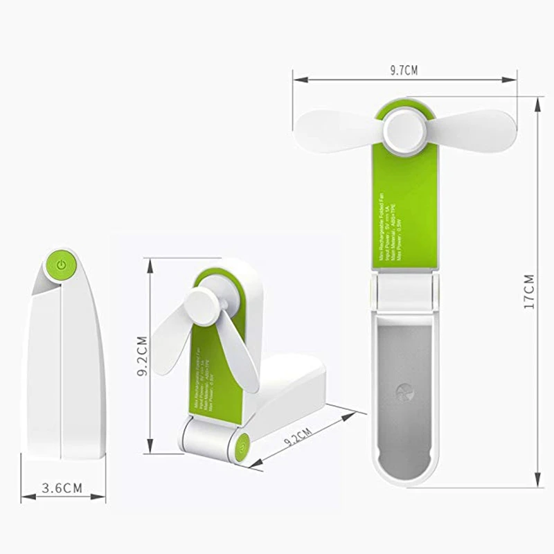 Портативный мини вентилятор портативный складной карманный веер Usb