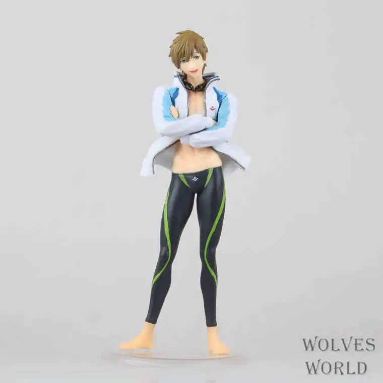 Huong аниме Figura 23 см бесплатно! Nanase haruka Тачибана Макото 1/8 Azione ПВХ фигурка Da Collezione