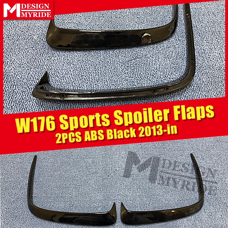 Подходит для заднего бампера W176 Canard Vent Rafts Splitter 2 шт. Mercedes Benz A180 A200 A250 A45 Splitters 2013