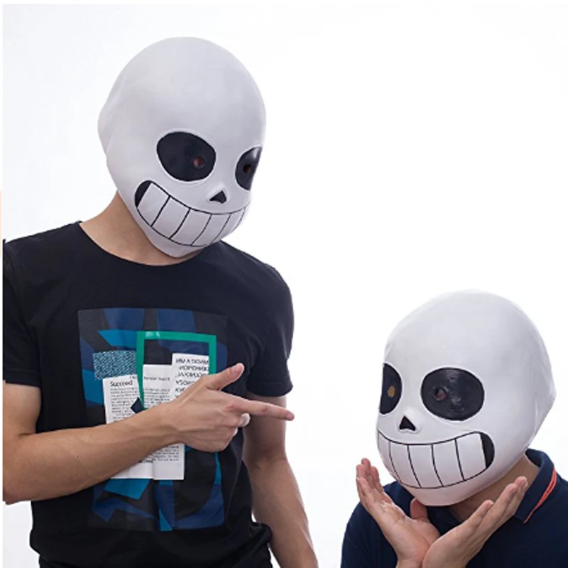 1:1 костюм для косплея на Хеллоуин фильм игра бутафорская маска Sans Undertale шлем
