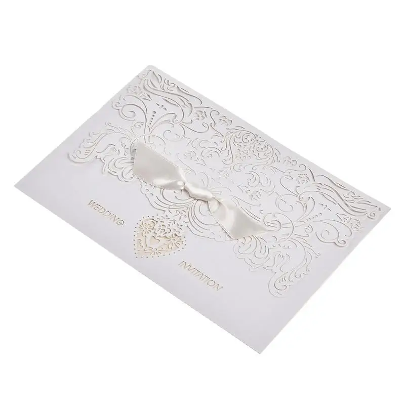 

10PCS European Style Elegant Delicate Carved Lace Wedding Party Invitations Cards Wedding Party Decoration