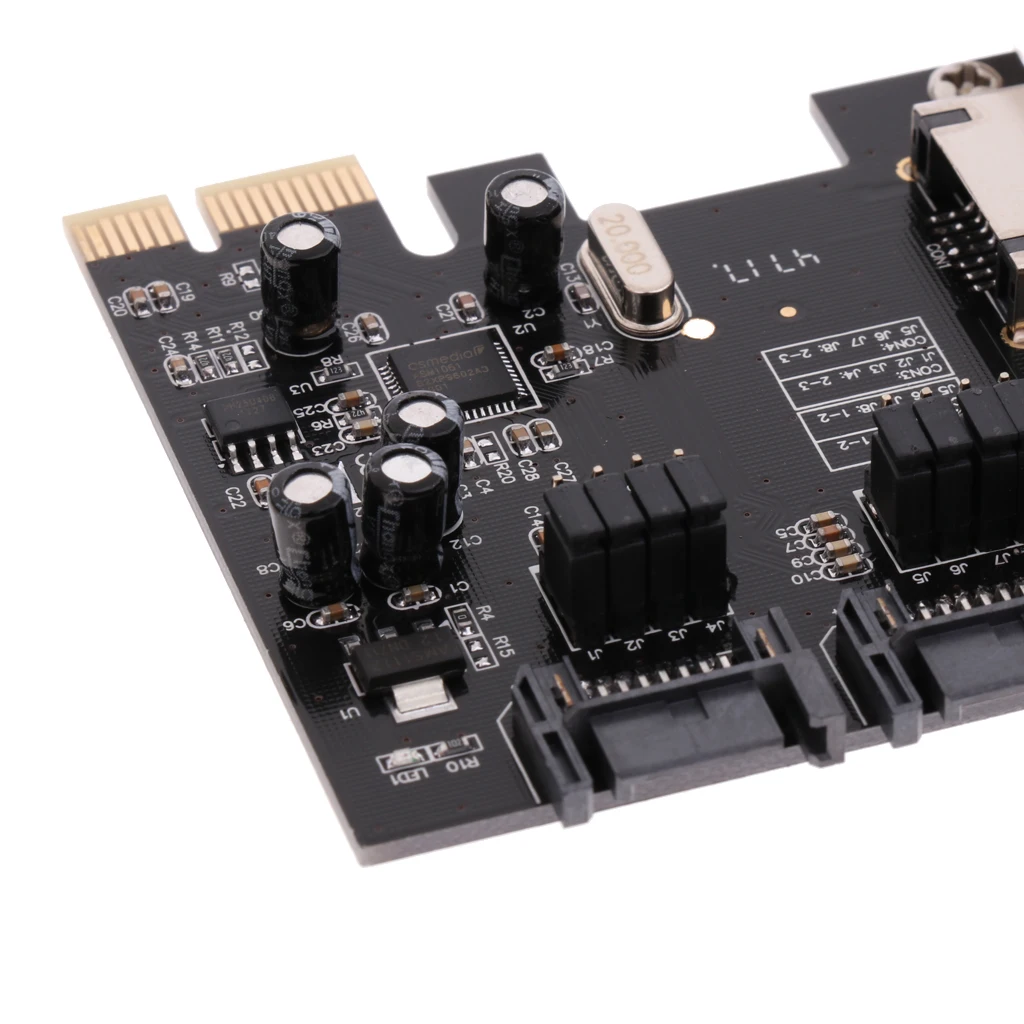Dovewill настольные компьютеры PCIE до 2xSATA3. 0/2x ESATA 6 Гбит/с плата адаптера контроллера