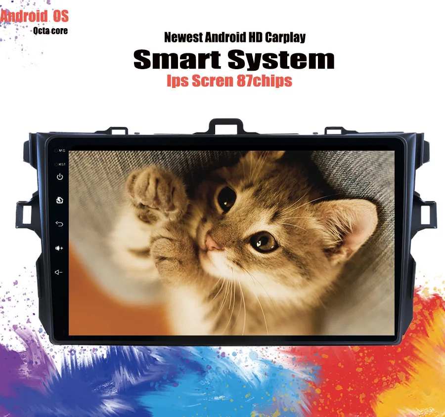 6 + 128G Android 10 0 Автомобильный мультимедийный Радио dvd gps плеер для Toyota Corolla 2007 2008 2009 2010
