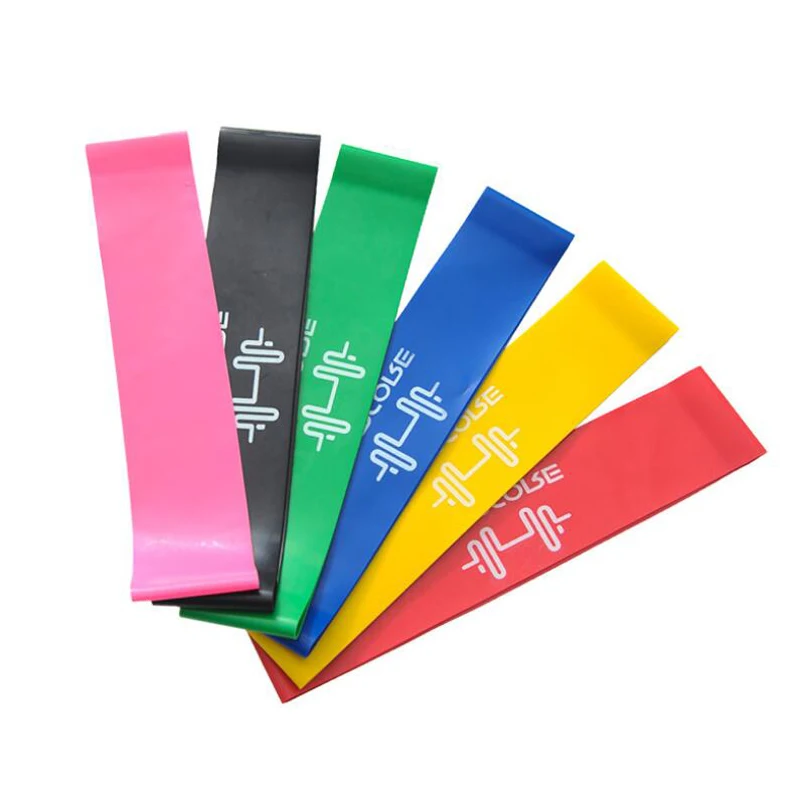 

1pc Pink Yoga Resistance Bands 500mm*50mm*0.35mm 7.5g 5LBS Workout Training Rubber Loops Fitness Body Building
