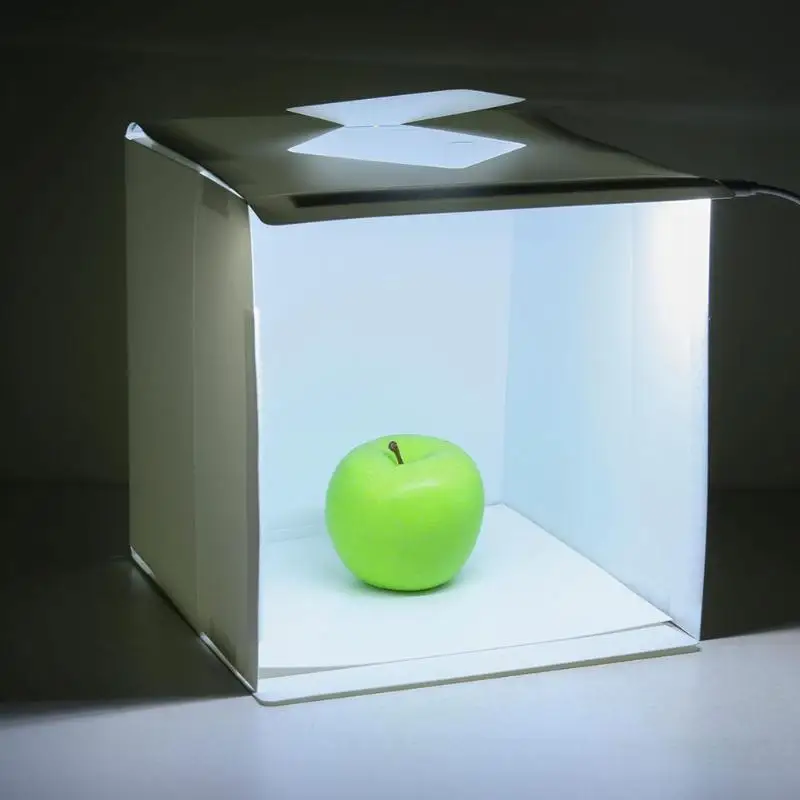 Portable Folding Studio Diffuse Photography Background Soft Box w/LED Light | Электроника