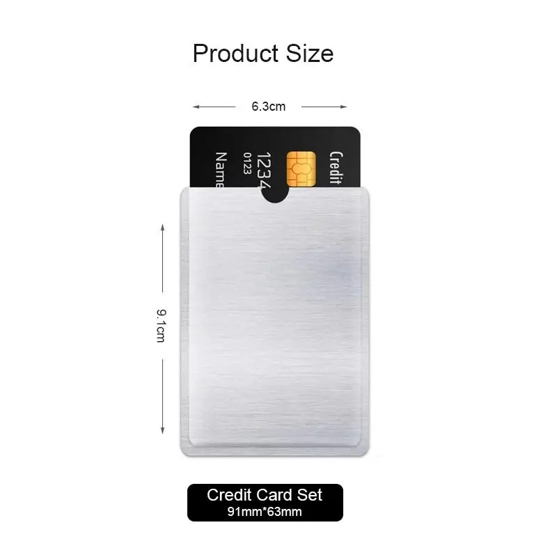 50 PCS RFID Blocking Sleeves Anti Theft Card Protector Passport Credit Identity Anti-Scan Sleeve Protection | Мобильные телефоны и