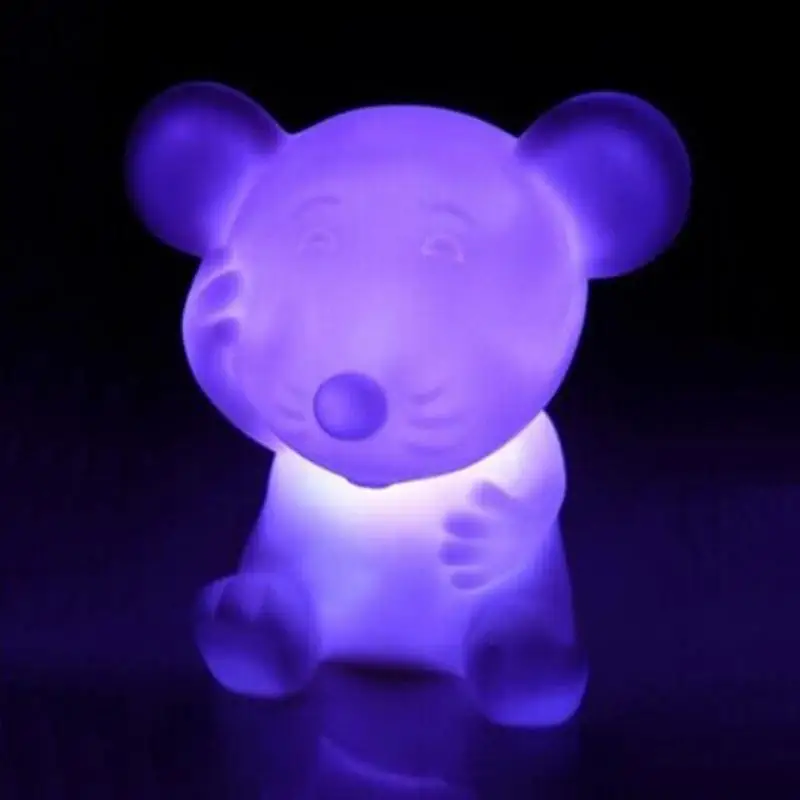 

Romantic Lightings Novelty Chinese Lovely 12 Zodiac Animal Shaped Long-lasting Led 7-color Changing Night Light Luminaria