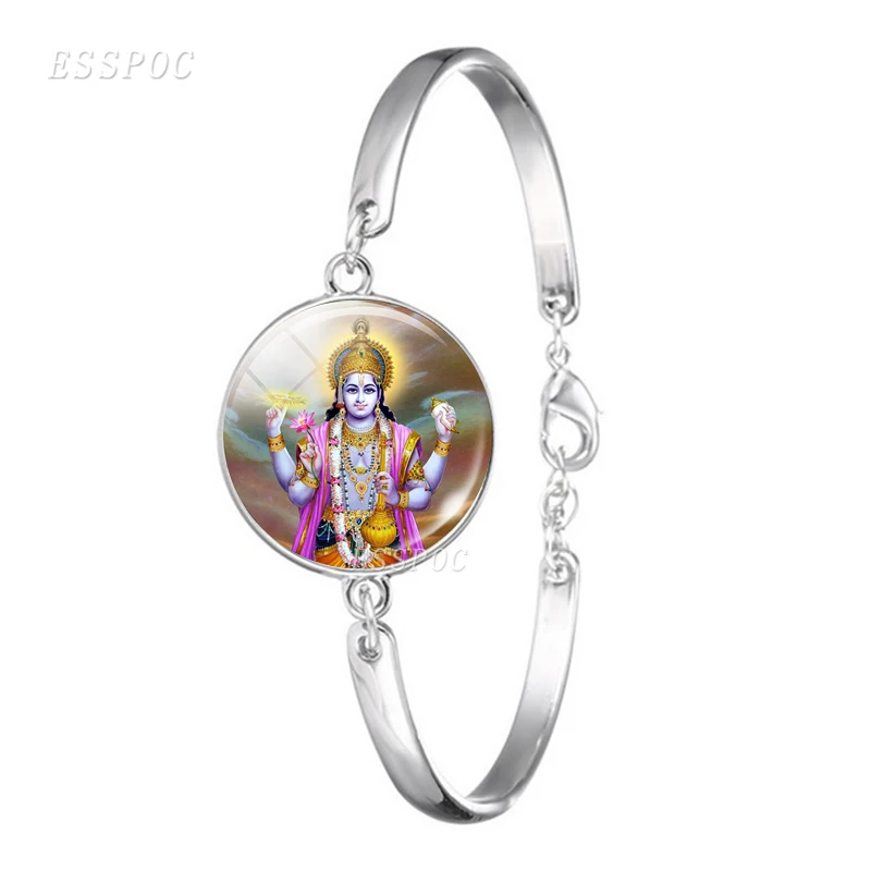 Lakshmi богиня Бог Ганеш Круглый Женский браслет религиозный амулет женские подарки