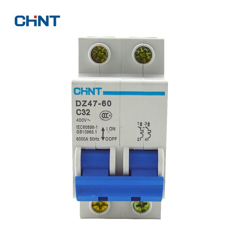 

Chint Air Switch Miniature Circuit Breaker DZ47-60 2P C32