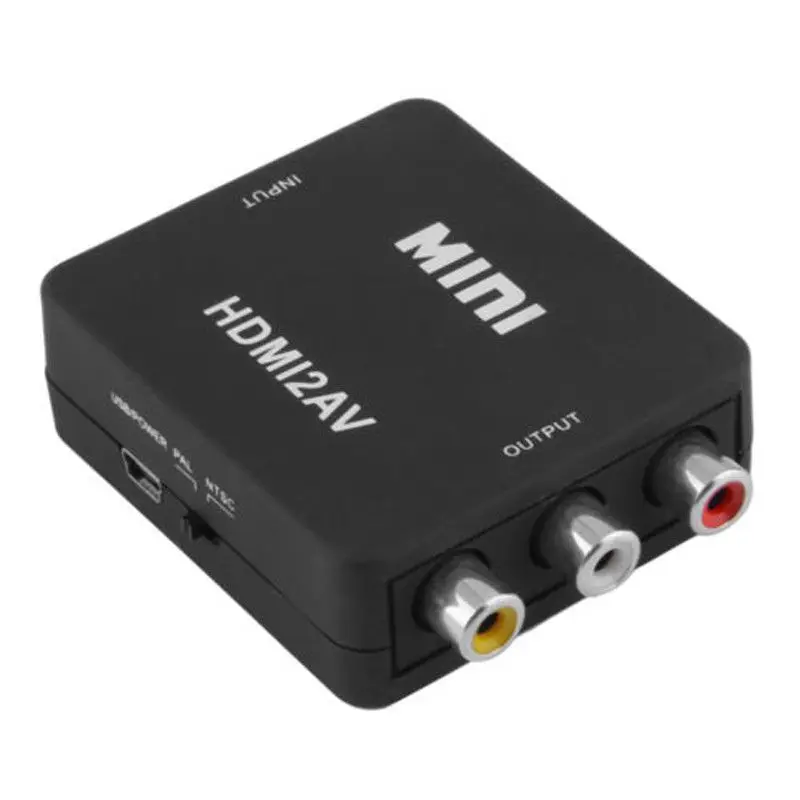 Мини 1080P HDMI композитный к RCA Аудио Видео AV CVBS конвертер адаптер для