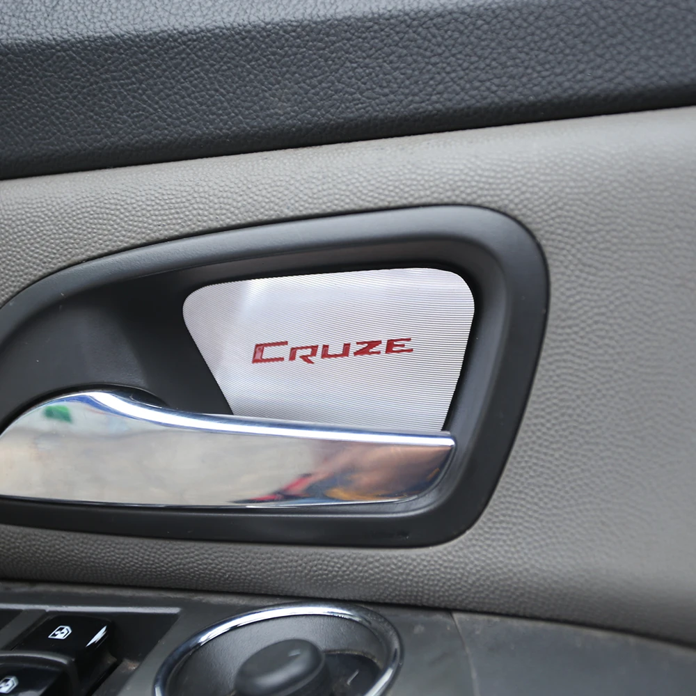 Наклейки на внутреннюю дверь автомобиля из алюминиевого сплава для Chevrolet Cruze Sedan
