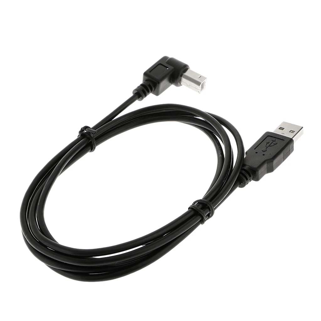 1 шт. кабель для принтера с разъемом USB 2 0 типа A Папа B и под углом 90