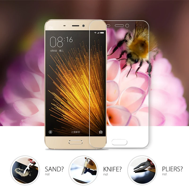 Закаленное стекло 9H для xiaomi Защита экрана Xiaomi MI6 5C 5X закаленное MIA1 Mi4 Mi5c Mi5s Mi6