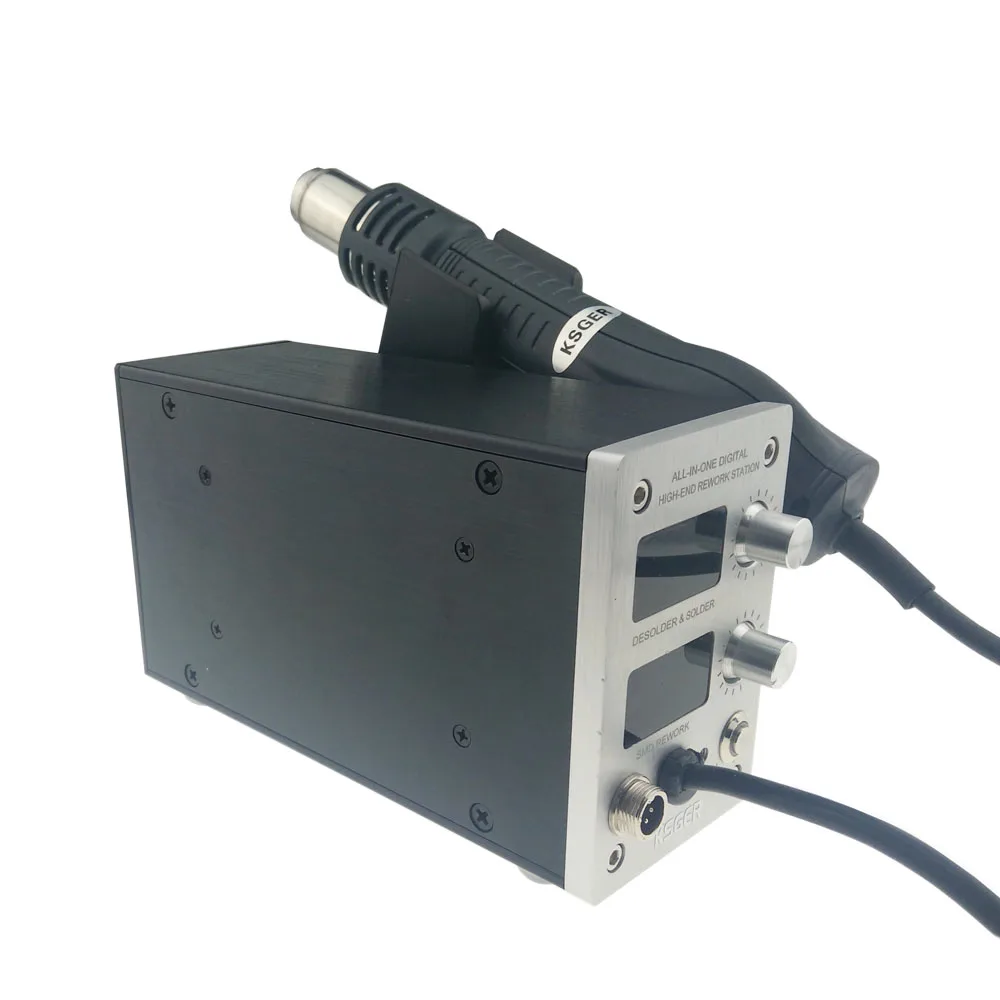 KSGER STM32 OLED T12 2 в 1 сушилка горячего воздуха цифровая паяльная станция паяльник 9501