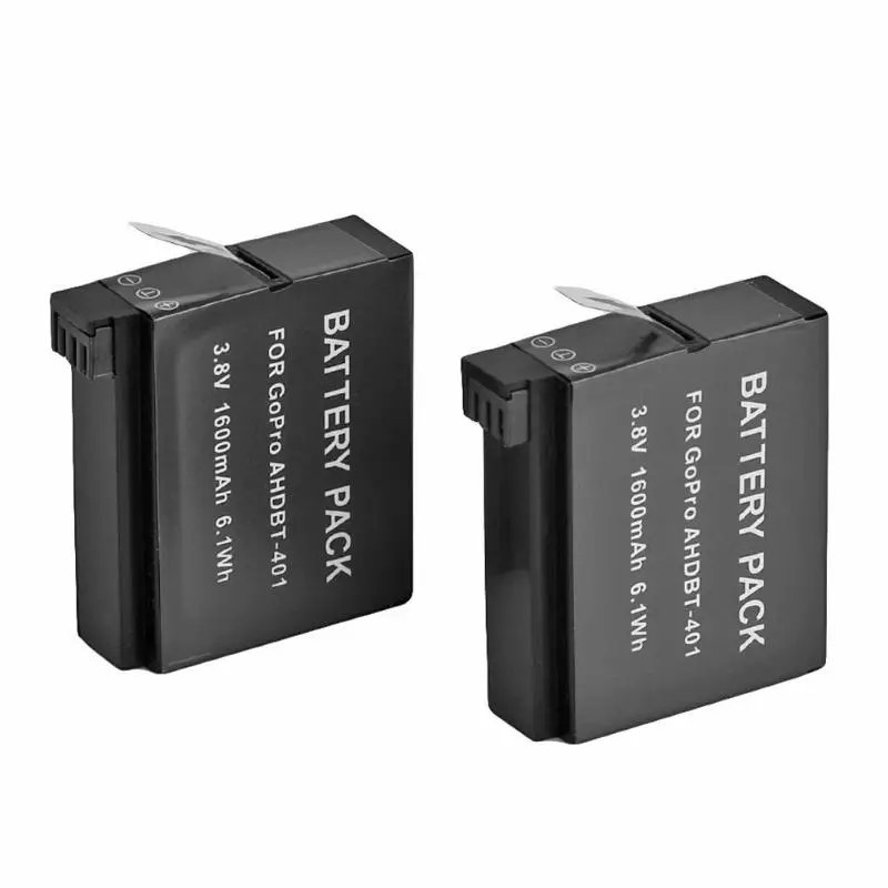 2 шт 3 8 V 1600 mAh AHDBT-401 батареи + двойной порт зарядное устройство для GoPro 4 |