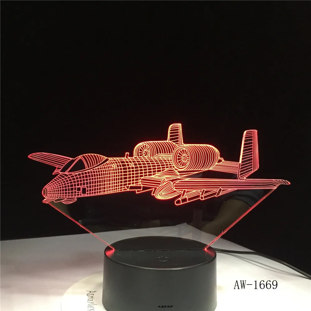 3D лампа для самолета F16 комплект боевого самолсветильник дистанционное