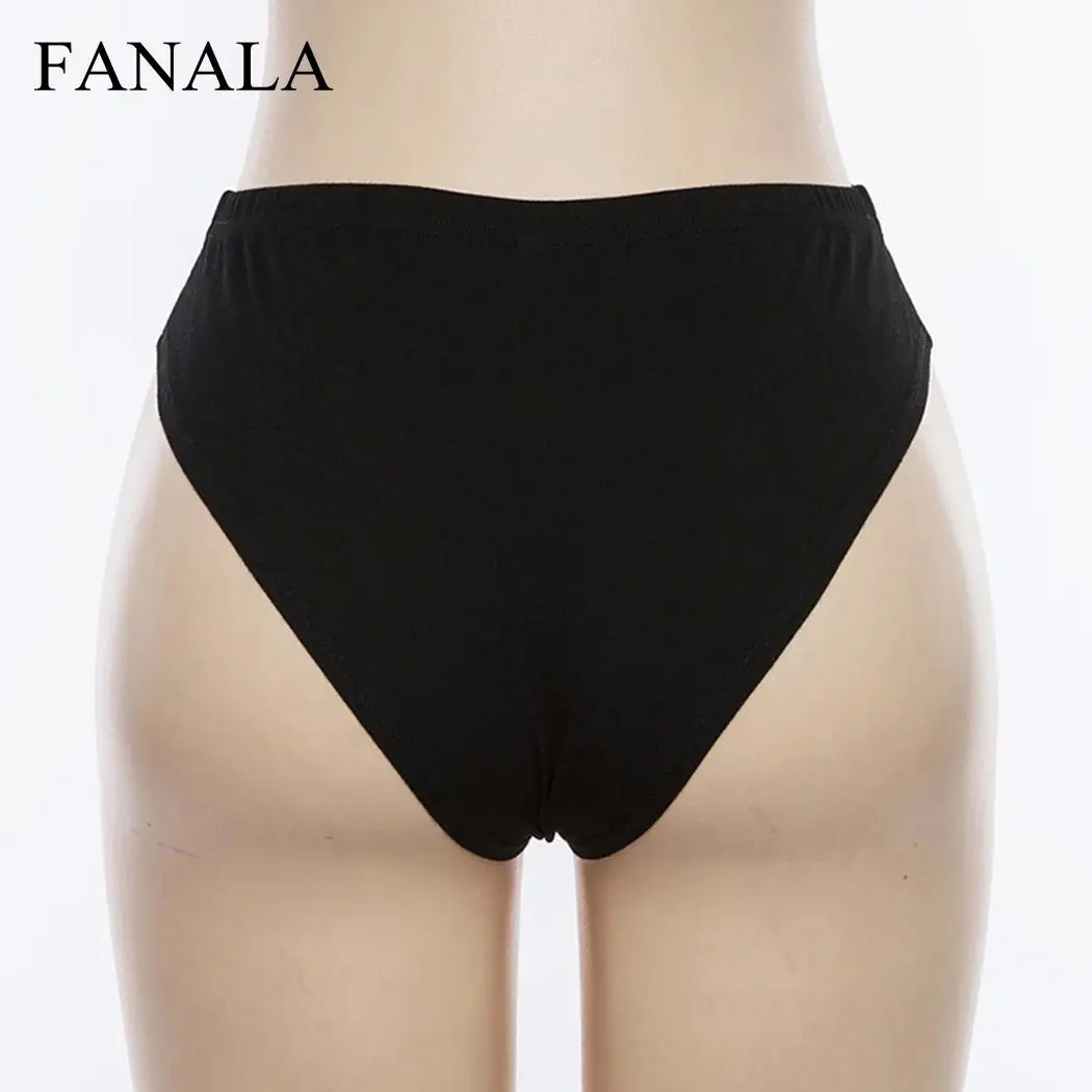 Женское повседневное нижнее белье с рисунком из мультфильма на все сезоны черное