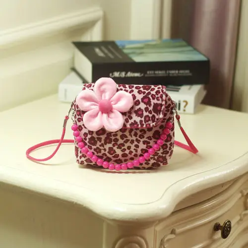 2019 Brand New Lovely Baby Girls Kids 3D Flower Mini Zipper Shoulder Messenger Purse Bag Leopard Candy Color Coin Purses Gift | Багаж и
