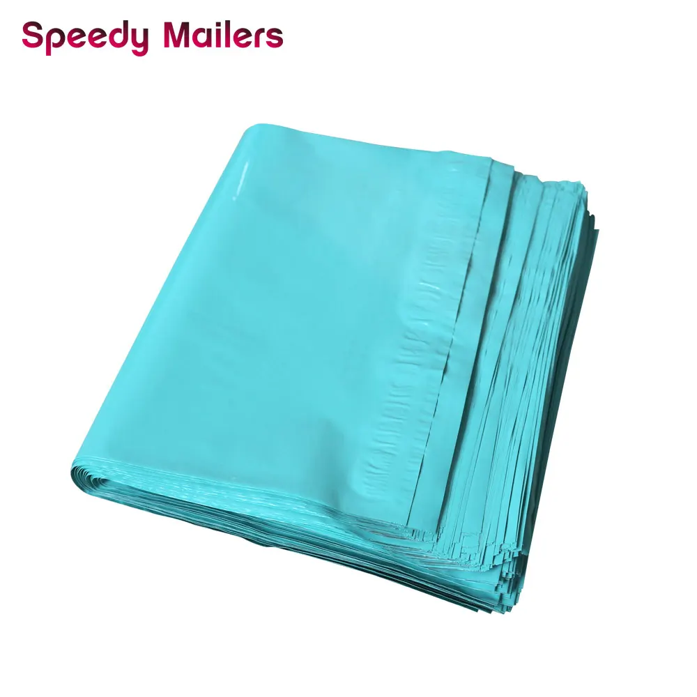 Speedy Mailers 10x13 дюймов красочные поли Mailer Teal Зеленый само печать пластиковая